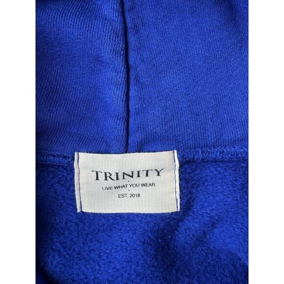 Trinity Records 2018 Millennium Edition Hooded Sweatshirt Hoodie in Blue, Size M - Picture 4 of 5